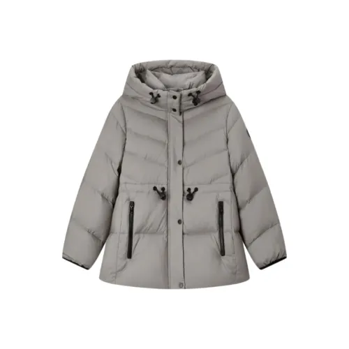 EICHITOO Пуховик Женский Средний Серый