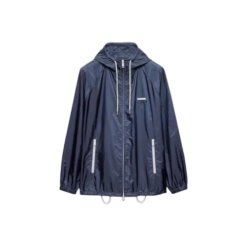 PRADA FW25 Куртки и Пальто Мужской Синий