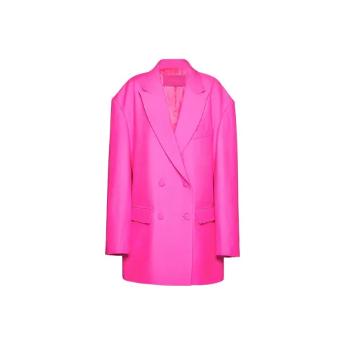 Valentino Pink Pp Collection FW22 Бизнес-костюм Пальто Женское Розовое