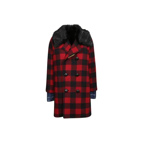 DSQUARED 2 Женское пальто красного цвета