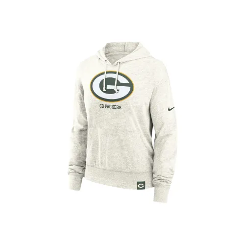 nike x NFL Зеленый Bay Packers Спортивный Винтаж Свитшот Женские Кремовый