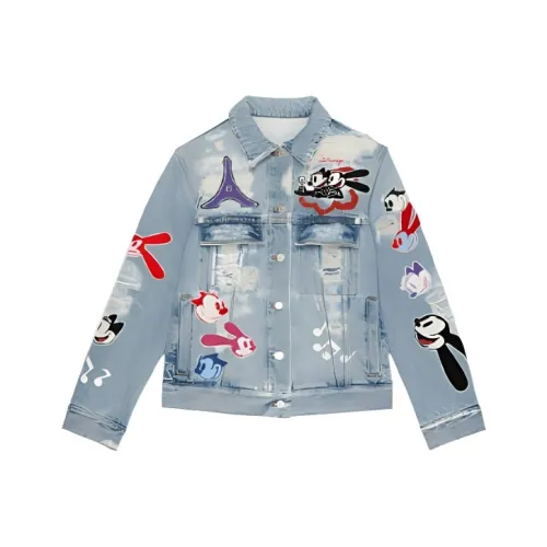 Givenchy x Disney Denim Куртка Мужская Светло-Синяя