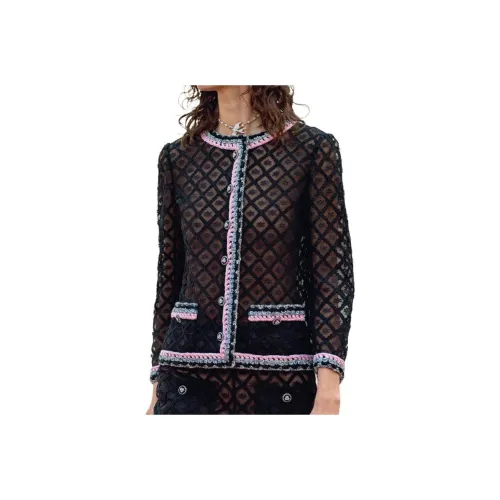 CHANEL 25S Весенне-летняя коллекция Куртки и Пальто Женские Черный