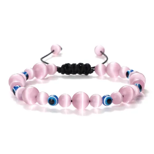 D.K.X Стекло Кошачий глаз Браслет Шнурок Унисекс