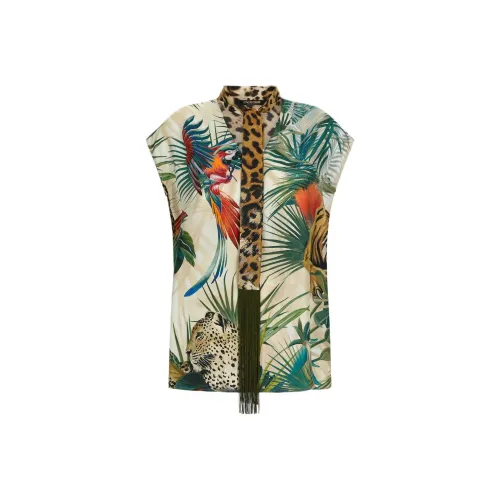 Roberto Cavalli SS24 Рубашка Женская Многоцветная