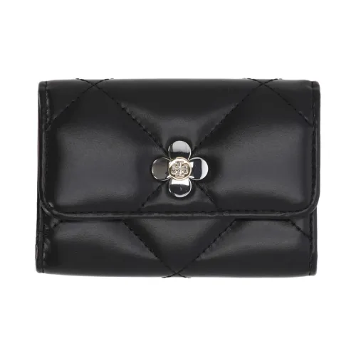 Tory Burch Коровья кожа Держатель для карт Женский Черный