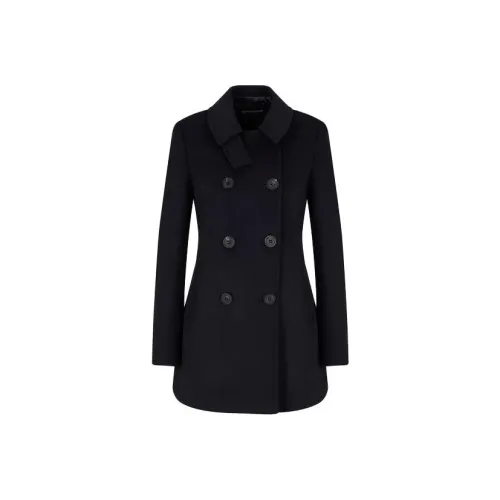 EMPORIO ARMANI Морское синее Женское пальто