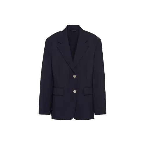 PRADA SS23 Бизнес-костюм Пальто Женское Морской Синий