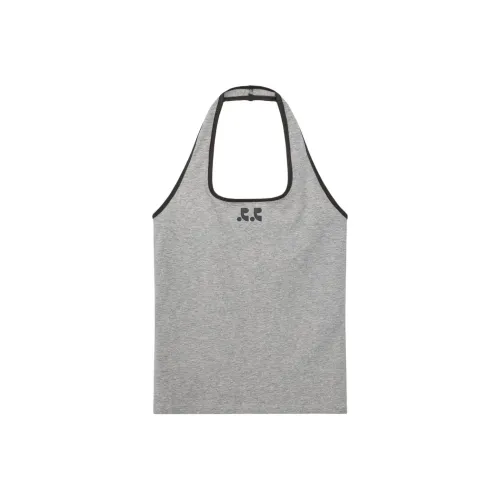 Rest Recreation SS25 Топ с воротником-халтер Без рукавов Женский Серый