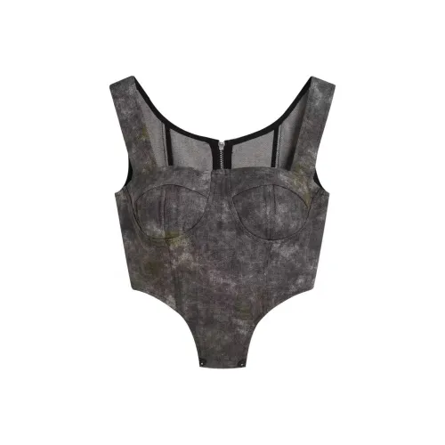 YJ1NGZYZJ Топ на бретелях Женский Серый