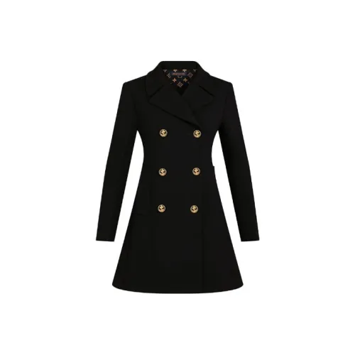 LOUIS VUITTON SS21 Бизнес-костюм Пальто Женское Черное