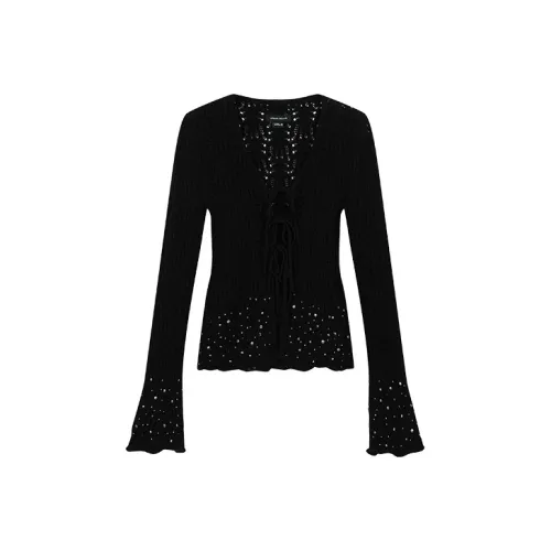 URBAN REVIVO Черный Женский Трикотаж