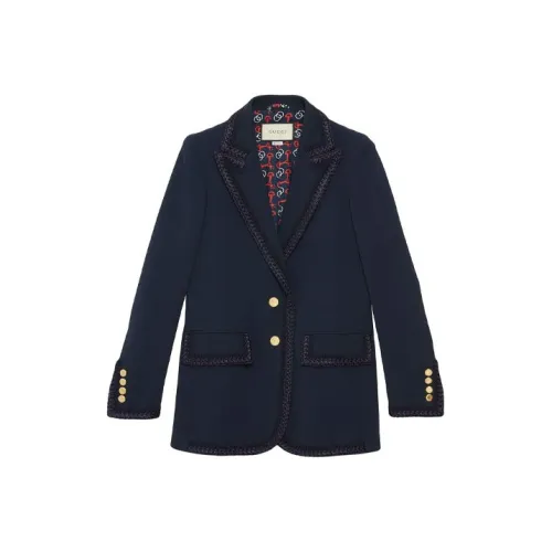 GUCCI FW19 Куртки и пальто Женские Темно-синий