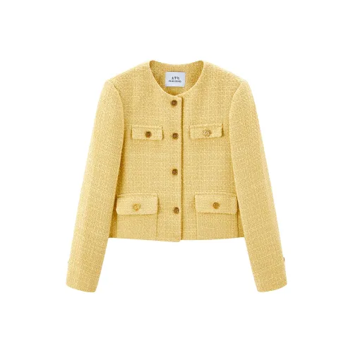 PEACEBIRD Куртка Женская Толстая Кремово-Желтая