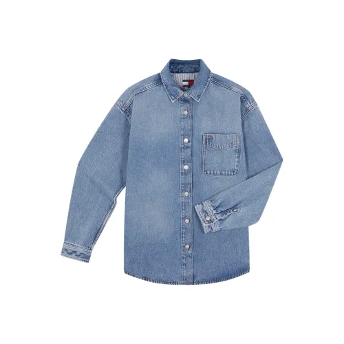 Tommy Hilfiger Рубашка Женская Джинсовая Синяя 1AB