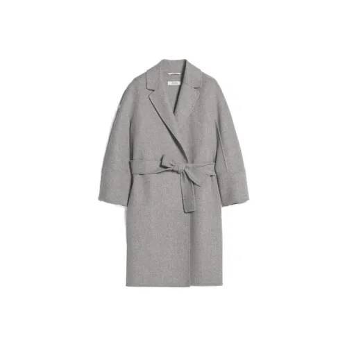 'S MAX MARA Серое Женское Пальто