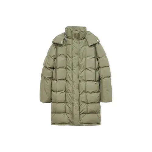 LOEWE SS24 Пуховик Женские Лавровый зеленый