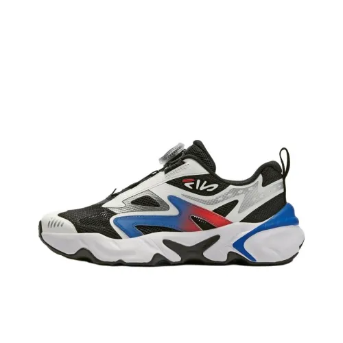 FILA KIDS Spark Роликовые коньки Легкие Амортизаторы Детская беговая обувь Черный Белый Подростки