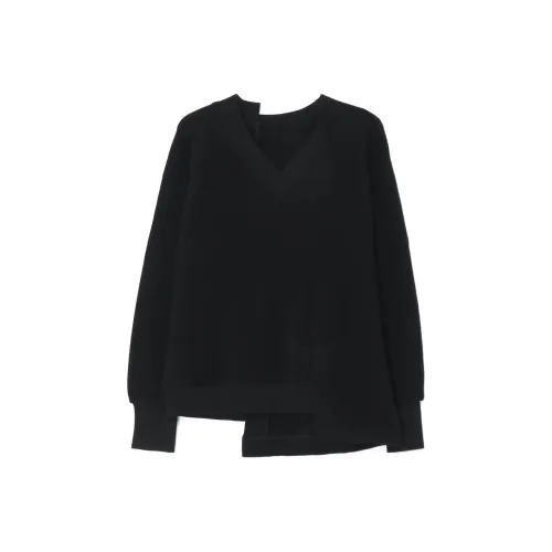 Yohji Yamamoto Черные Женские Свитшоты