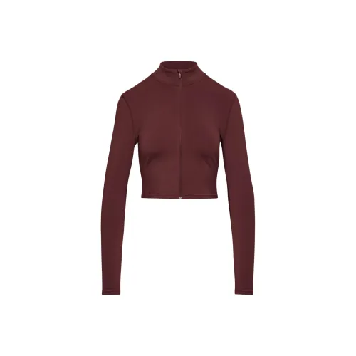 ARITZIA Golden HeatFormTM LIMIT ZIP UP Толстовка Женские Sumac Burgundy Лак Дерево Burgundy