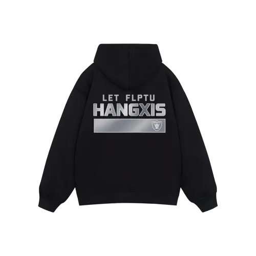 ZUOLANGGENU Толстовка Унисекс Черный