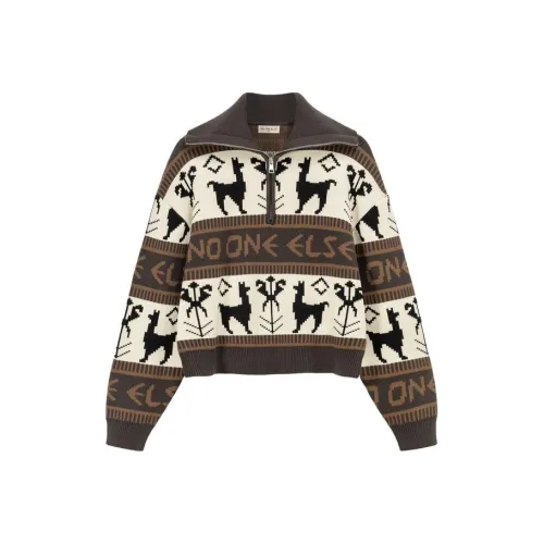 NO ONE ELSE Трикотаж Женский Кофейный