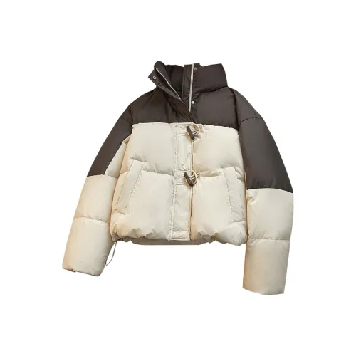 TOUCH Пуховик Женский Бежевый и Кофейный Цвет