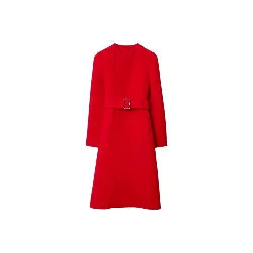 Burberry Женское красное пальто