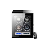 4 отделения для часов  
Внешняя сторона: углеродное волокно  
Контроль прикосновений  
Регулировка (застежка от отпечатков пальцев)