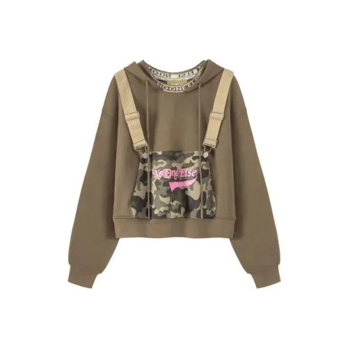 NO ONE ELSE Свитшот Женский Армейский Зеленый