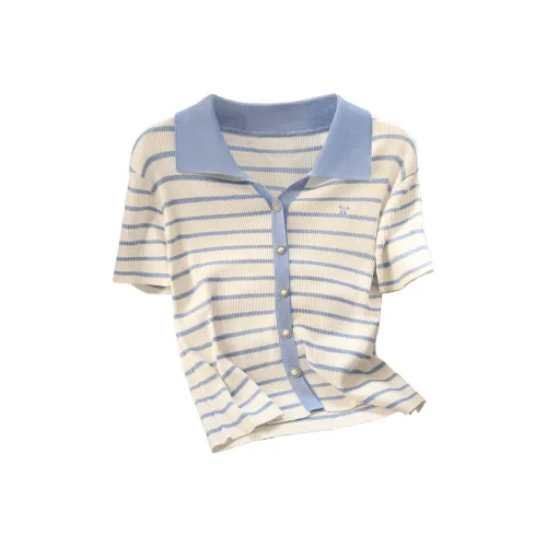 Cypress House Трикотаж Женский Синий Полосы