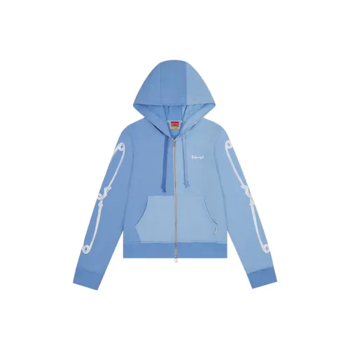 Safarispot 1 2 Безопасность Asura Капюшон ZIP UP Толстовка Женские Небесно-голубой Небесно-голубой