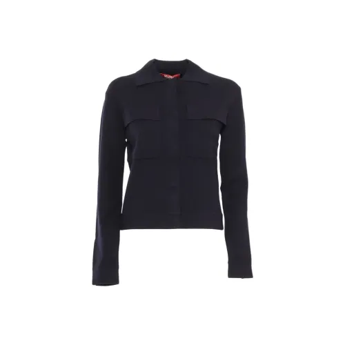 MaxMara Studio Куртки и Пальто Женские Морской Синий