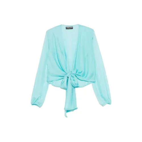 CHIARA BONI La Petite Robe Бирюзовый Женские Рубашки