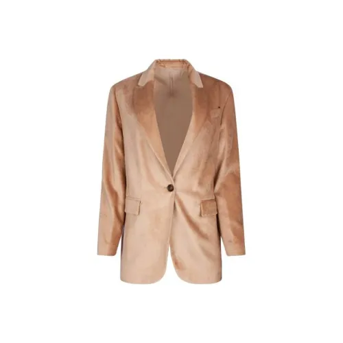 Brunello Cucinelli Имбирно-желтые Женские офисные костюмы