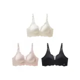 3 шт - Молочно-белый + Розовая кожаная + Классический черный