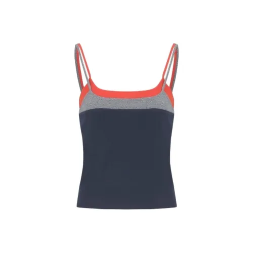 URBAN REVIVO Топ на бретелях Женский Темно-синий