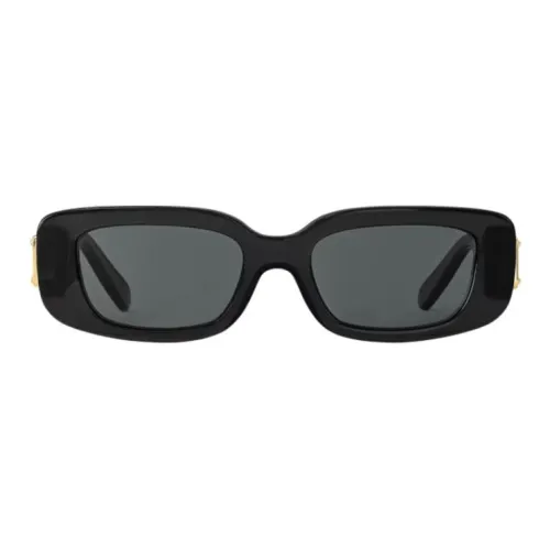 LOUIS VUITTON Металлические ацетатные детали Квадратные солнцезащитные очки Женские Черные