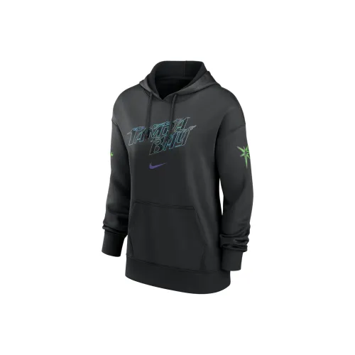 Nike MLB Коллаборация Tampa Bay Rays Толстовка Tampa Bay Rays Женские Черный