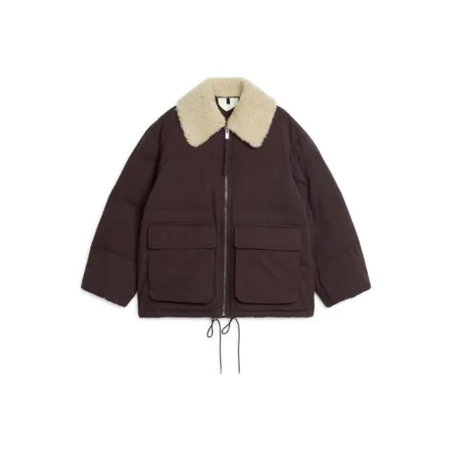 ARKET Пуховик Женский Темно-Красный