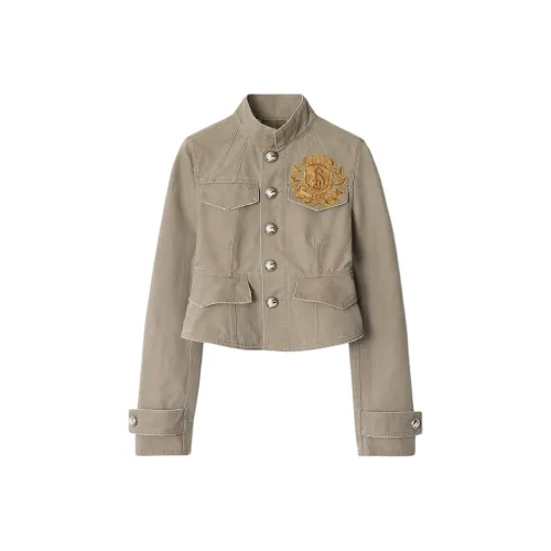 Burberry SS25 Куртки Пальто Женские Перо Ручка Цвет