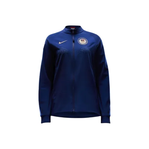 Nike Команда USA Куртки и Пальто Женские Синие Void