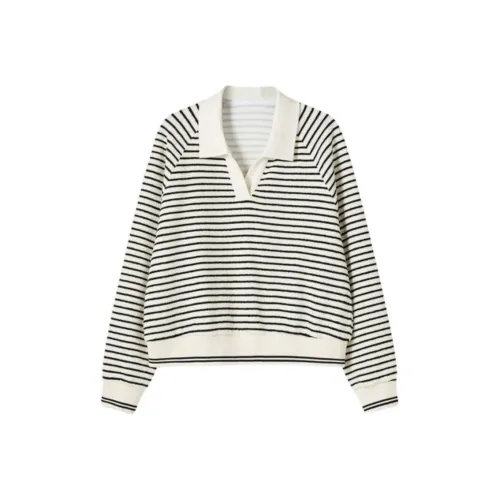 SHUXI Трикотаж Женский Овертюр Полосы