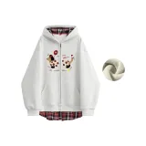 Фотиния Серый и Красный [Утолщенный и с флисовой подкладкой]