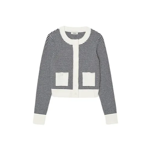 SANDRO Экрю Женская Трикотажная Одежда