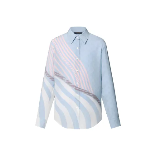 LOUIS VUITTON SS25 Рубашка Женская Синяя