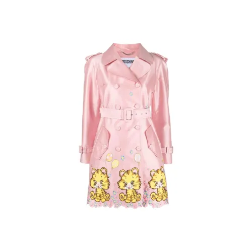 MOSCHINO Светло-розовое Женское Пальто