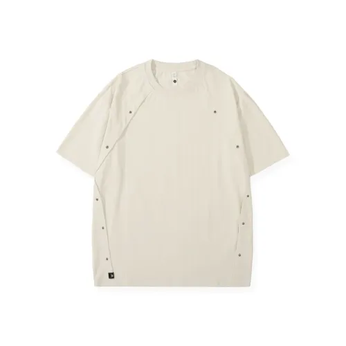 YINLEI Экрю Мужская T-рубашка