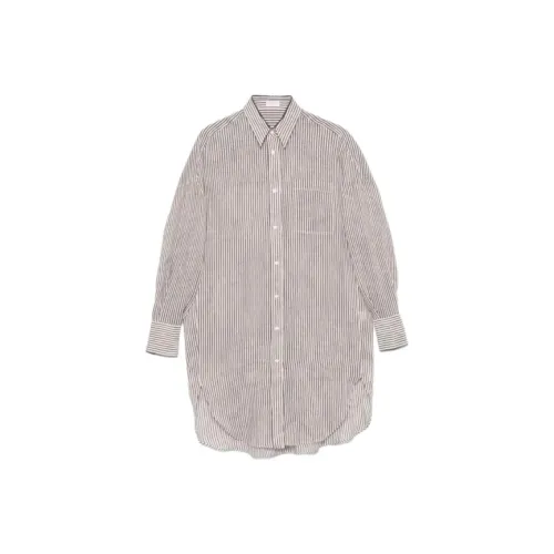 BRUNELLO CUCINELLI Рубашка Женская Серого цвета