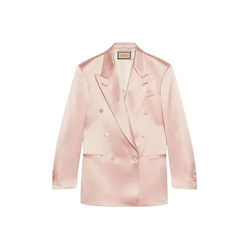 GUCCI FW22 Бизнес-костюм Пальто Женское Розовое